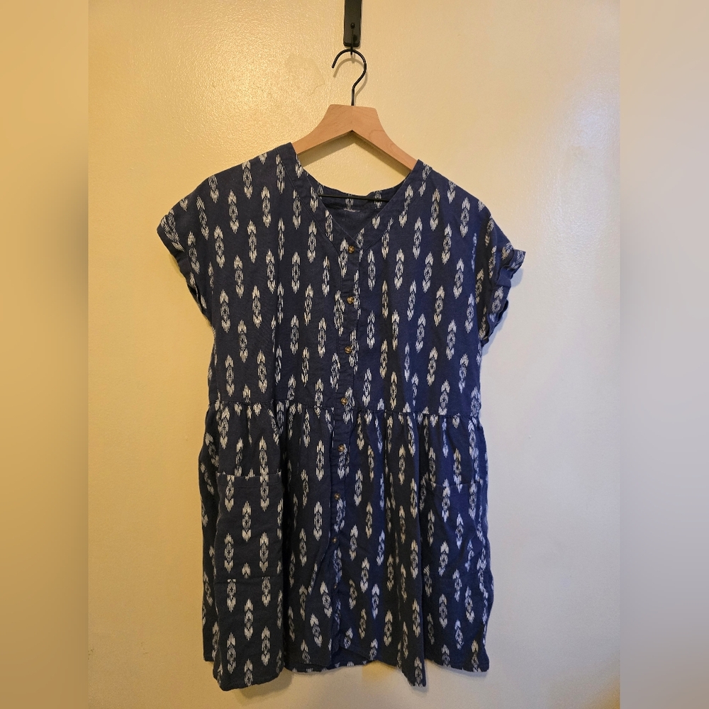 Blue Patterned Dress